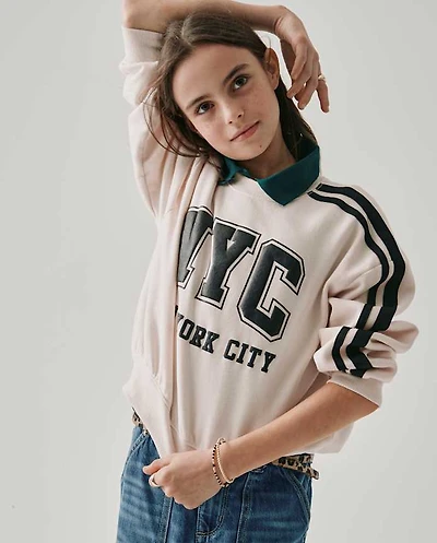 Tween Girls Graphic Premium Fleece Sweatshirt