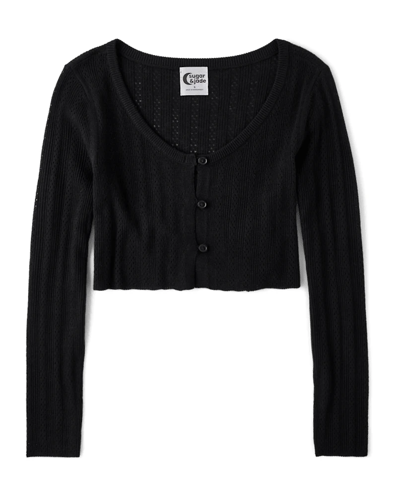 Tween Girls Cropped Cardigan