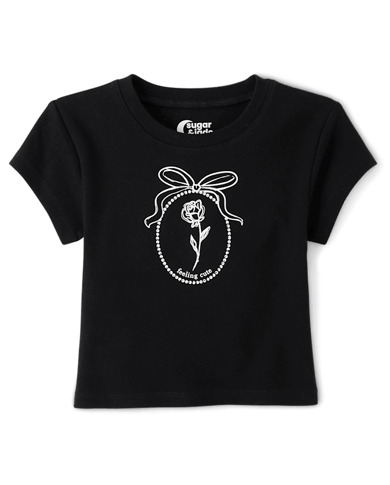 Tween Girls Graphic Baby Tee