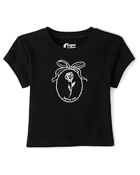 Tween Girls Graphic Baby Tee