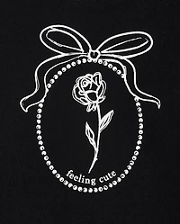 Tween Girls Graphic Baby Tee