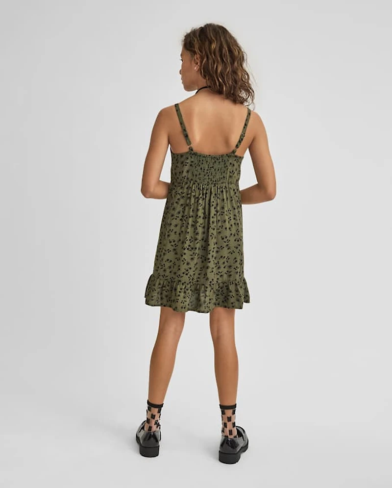 Tween Girls Floral Ruffle Dress