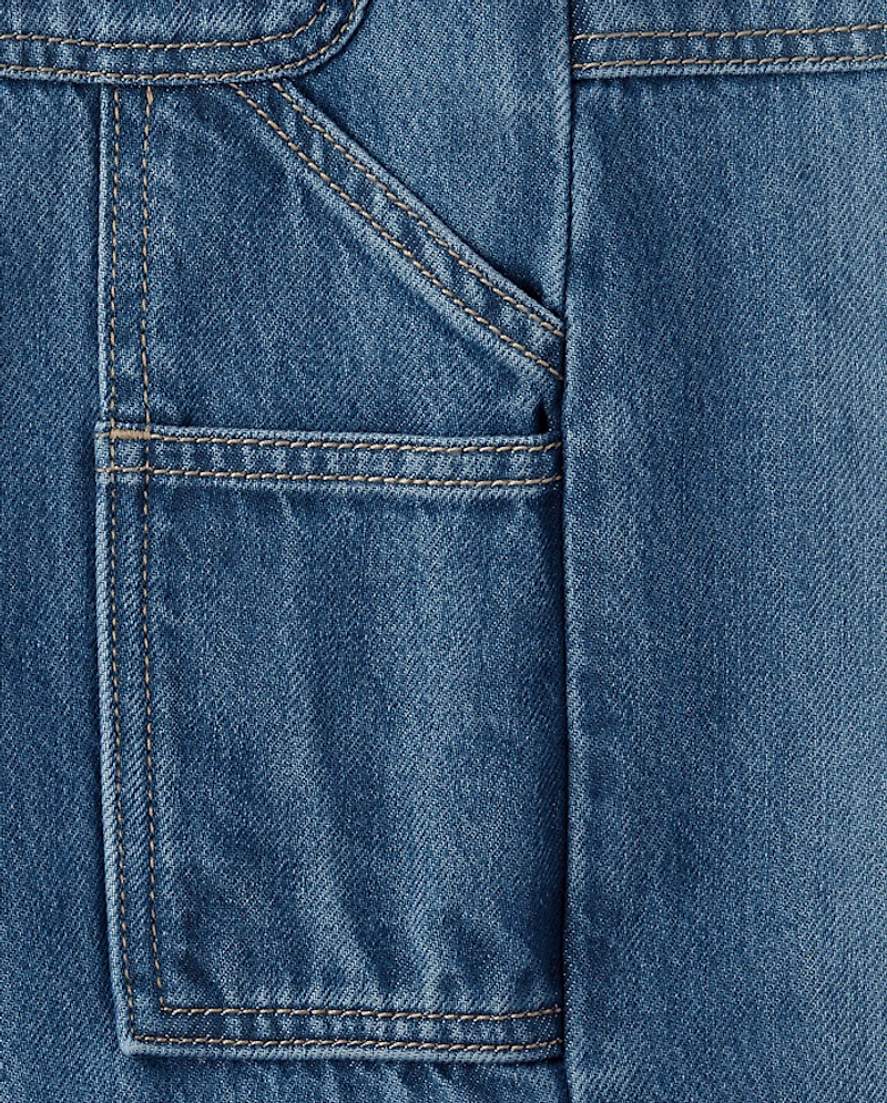 Tween Girls Baggy Utility Jeans