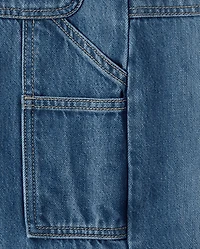 Tween Girls Baggy Utility Jeans