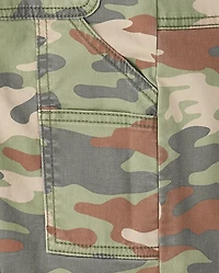 Tween Girls Printed Baggy Utility Pants