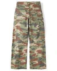 Tween Girls Printed Baggy Utility Pants