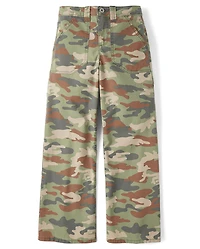 Tween Girls Printed Baggy Utility Pants