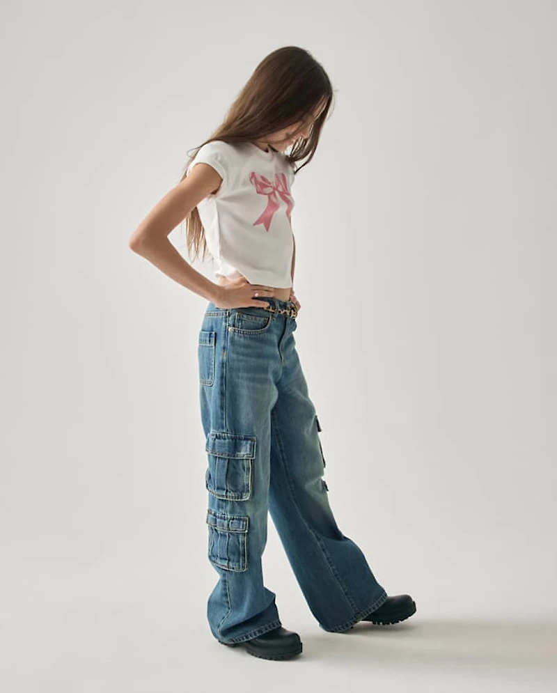 Tween Baggy Cargo Jeans