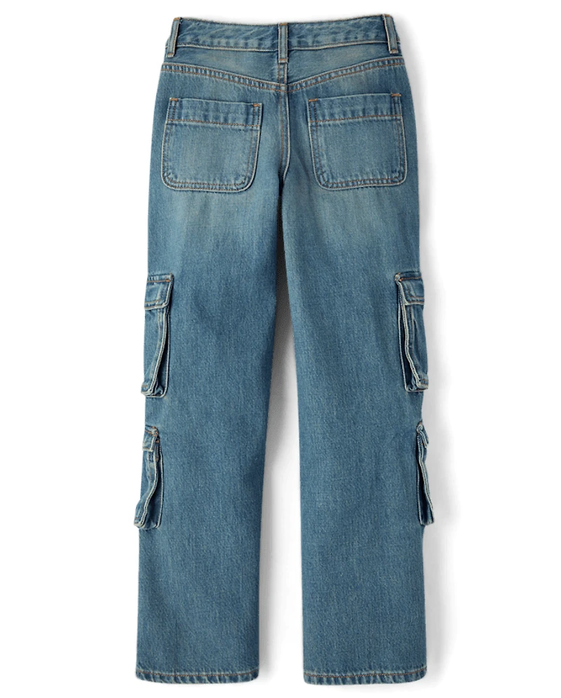 Tween Baggy Cargo Jeans