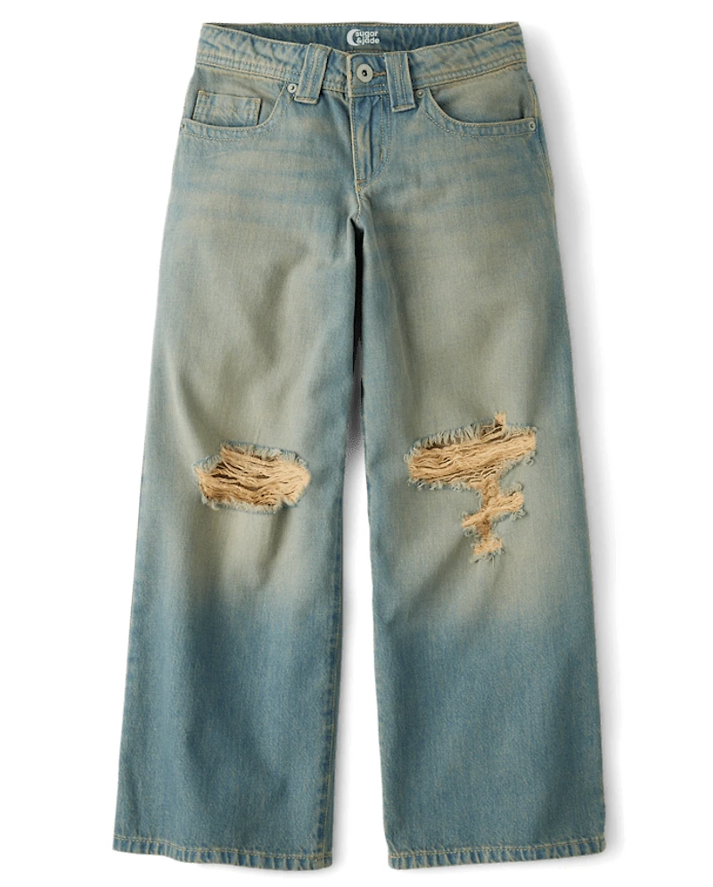 Tween Destructed Super Baggy Jeans