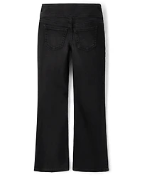 Tween Girls Wide Belt Bootcut Jeans