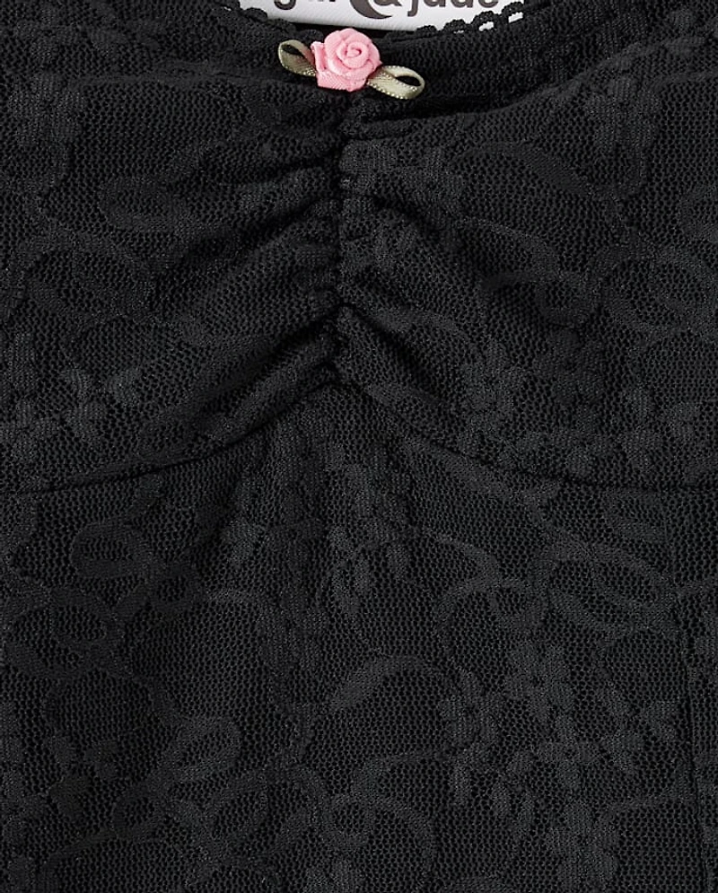 Tween Girls Floral Lace Dress