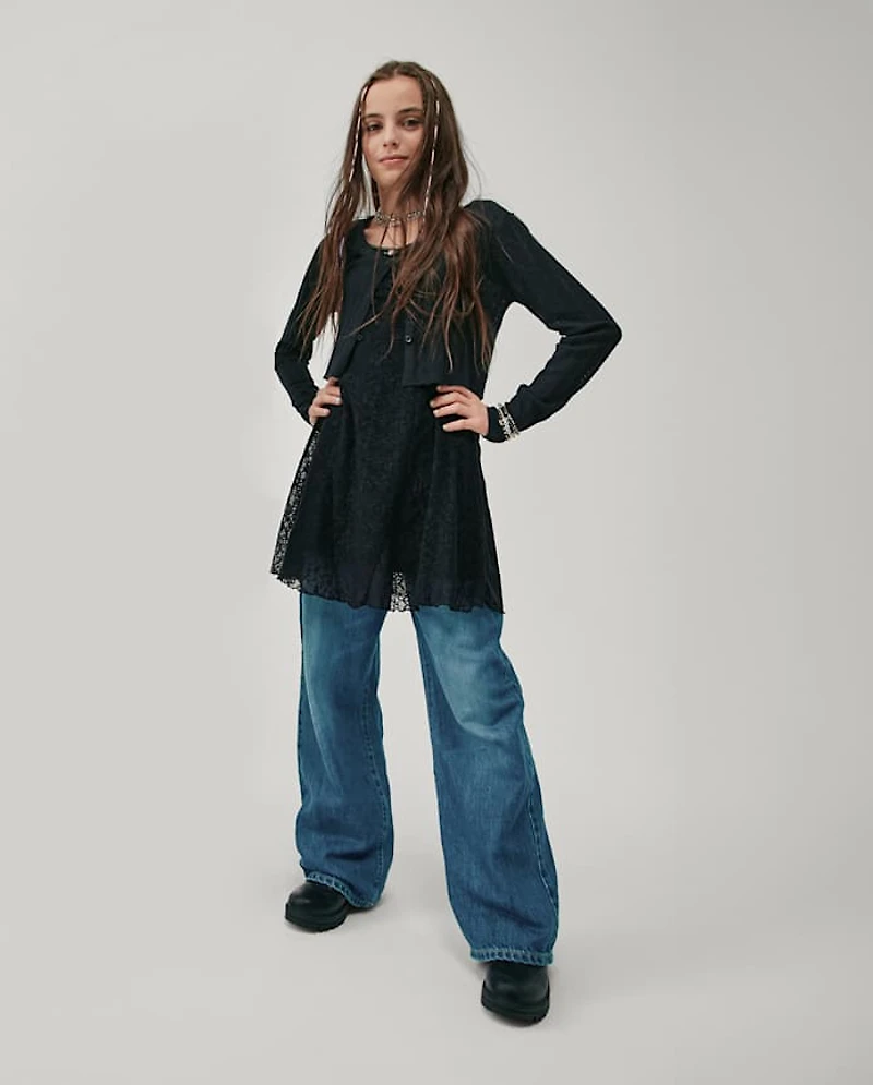 Tween Girls Floral Lace Dress