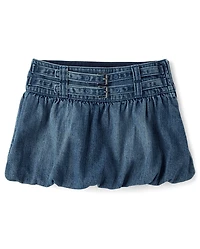 Tween Girls Denim Bubble Skort