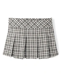 Tween Girls Plaid Pleated Skort