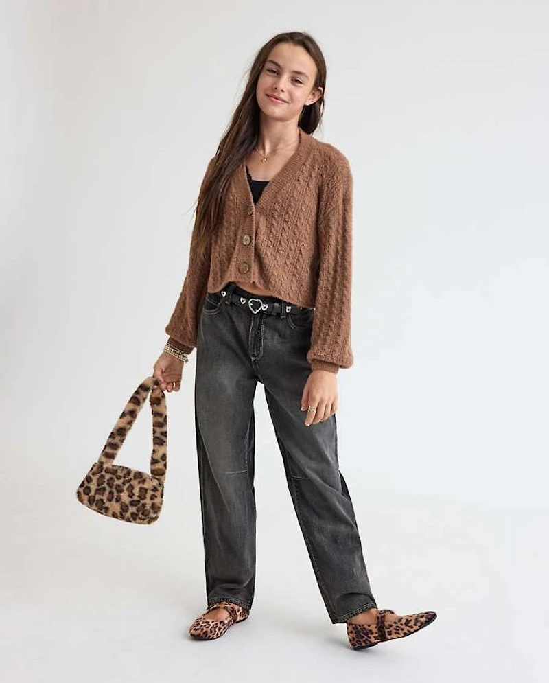 Tween Girls Baggy Barrel Jeans