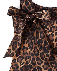 Tween Girls Leopard Satin Dress