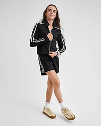 Tween Girls Side Stripe Track Shorts