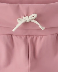 Tween Girls Quick Dry High Rise Foldover Dolphin Shorts