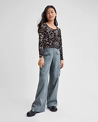 Tween Girls Super Baggy Cargo Jeans