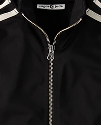 Tween Girls Contrast Stripe Track Jacket