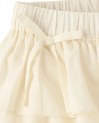 Tween Girls Tiered Ruffle Mini Skort