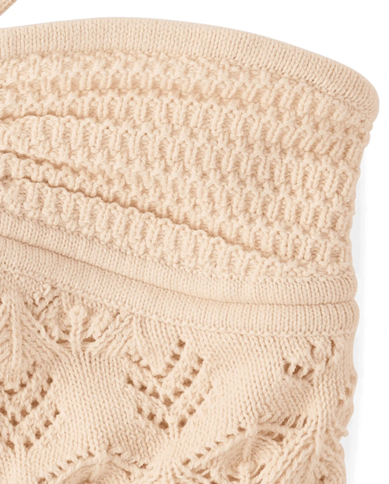 Tween Girls Crochet Halter Top