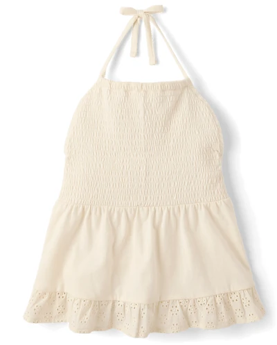 Tween Girls Halter Peplum Top