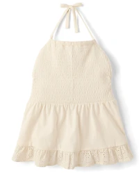 Tween Girls Halter Peplum Top