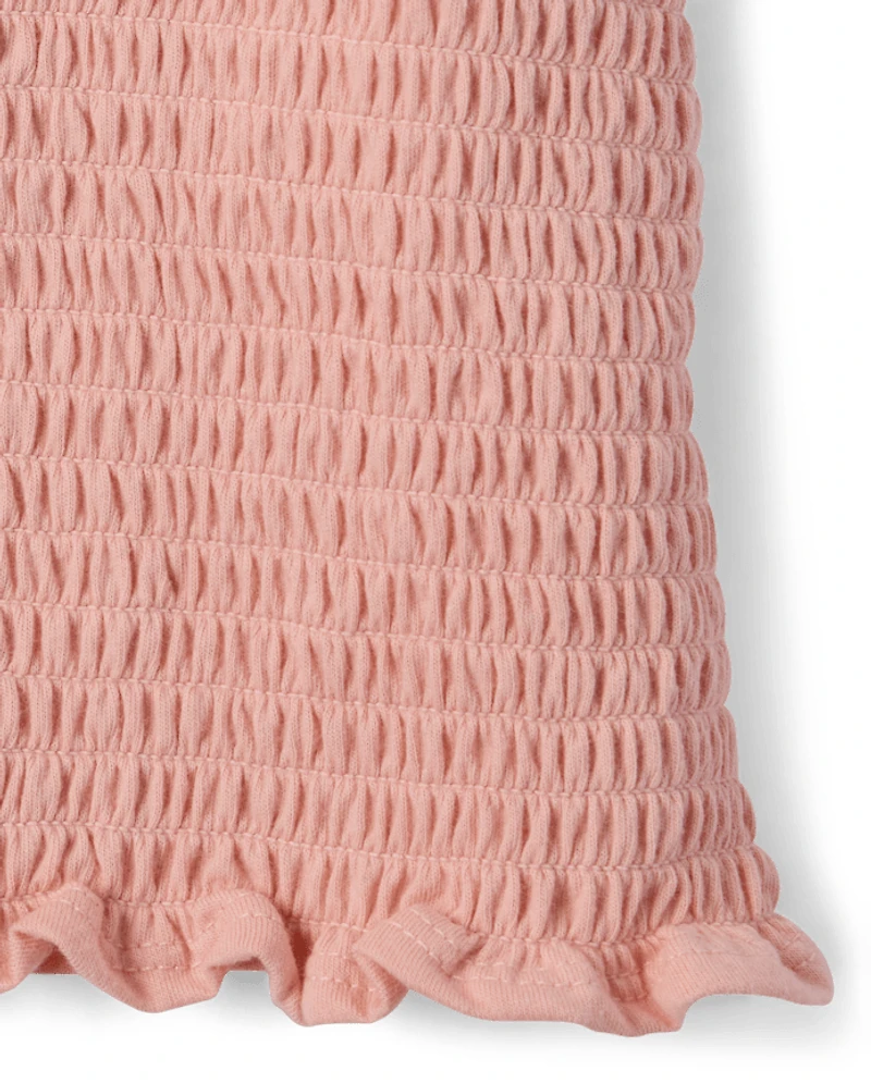 Tween Girls Textured Eyelet 2-Piece Outfit Set