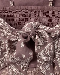 Tween Girls Textured Bandana Tank Top