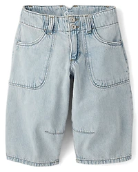 Tween Girls Barrel Jorts
