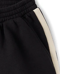 Tween Girls Side Stripe Premium Fleece Barrel Sweatpants