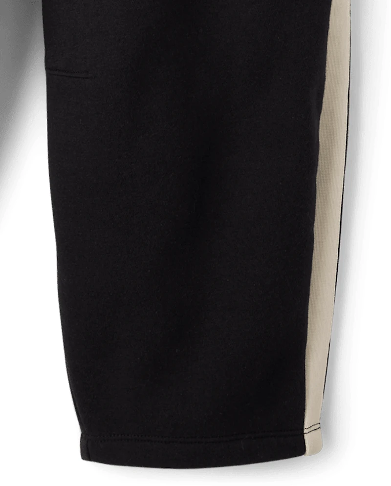 Tween Girls Side Stripe Premium Fleece Barrel Sweatpants