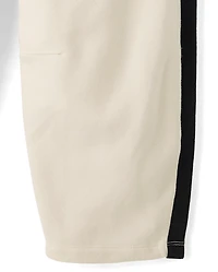 Tween Girls Side Stripe Premium Fleece Barrel Sweatpants
