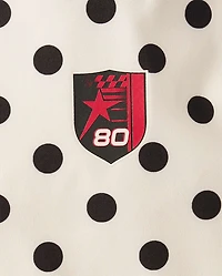 Tween Girls Quick Dry Racing Polka Dot Baby Tee