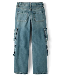 Tween Girls Baggy Cargo Jeans