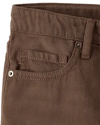 Tween Girls Garment Dyed Baggy Cargo Jeans