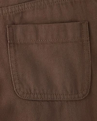 Tween Girls Garment Dyed Baggy Cargo Jeans