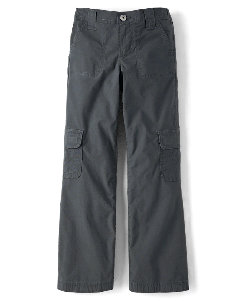 Tween Girls Low Rise Bootcut Cargo Pants