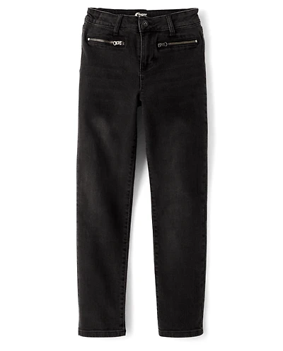 Tween Girls Moto Pencil Jeans
