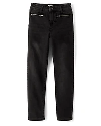 Tween Girls Moto Pencil Jeans