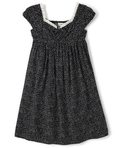 Tween Girls Dot Fit And Flare Dress