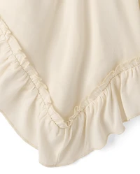 Tween Girls Pintuck Hanky Hem Top