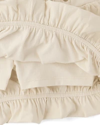 Tween Girls Grommet Poplin Bubble Skort