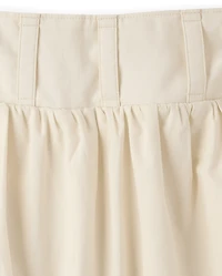 Tween Girls Grommet Poplin Bubble Skort
