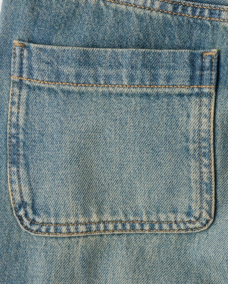Tween Girls Low Rise Below-Knee Jorts