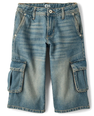 Tween Girls Low Rise Below-Knee Jorts