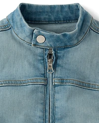 Tween Girls Denim Zip Up Jacket