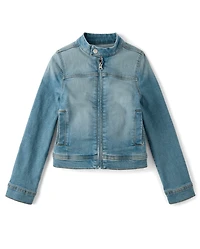 Tween Girls Denim Zip Up Jacket